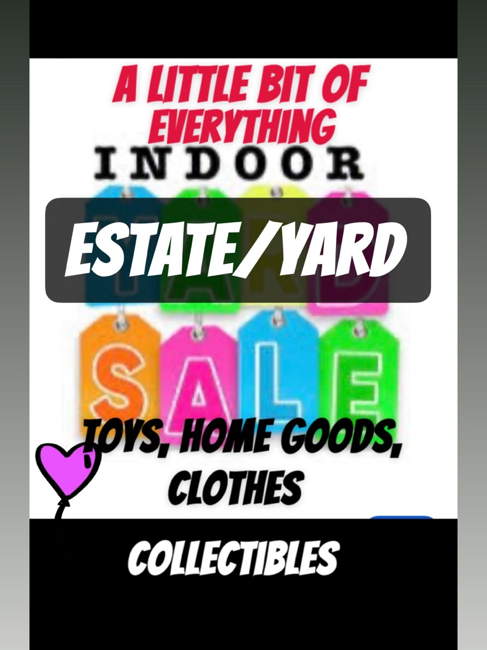Indoor Estate/Yard Sale Live
